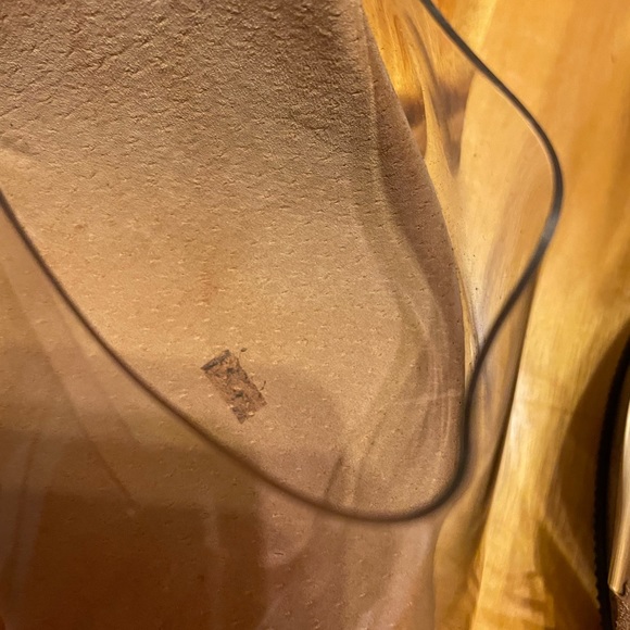 Clear pageant shoes by Fabulacous Size 8 with 4” Heel with tan soles - Picture 14 of 15